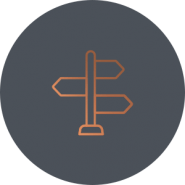 Value Insight and Strategy Sign Post Icon